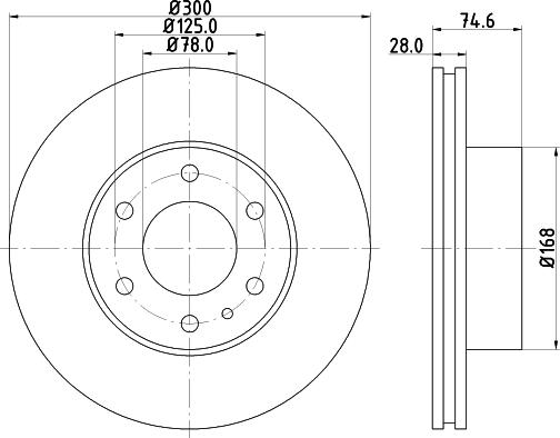 Pagid 54559 - Спирачен диск vvparts.bg