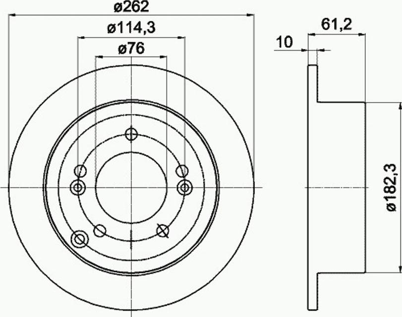 Pagid 54568PRO - Спирачен диск vvparts.bg