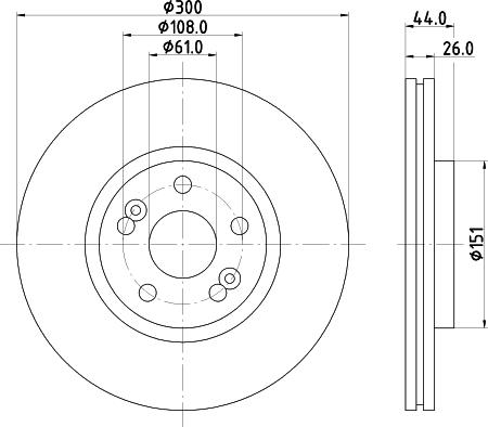 Pagid 54515 - Спирачен диск vvparts.bg