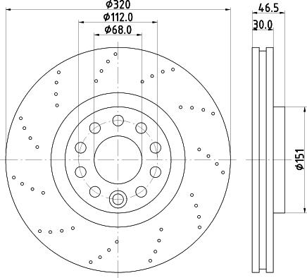 Pagid 54583 - Спирачен диск vvparts.bg