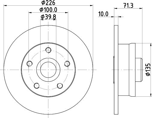 Pagid 54538 - Спирачен диск vvparts.bg