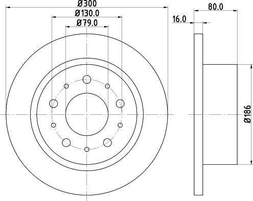 Pagid 54576 - Спирачен диск vvparts.bg