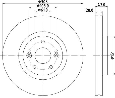 Pagid 54577 - Спирачен диск vvparts.bg