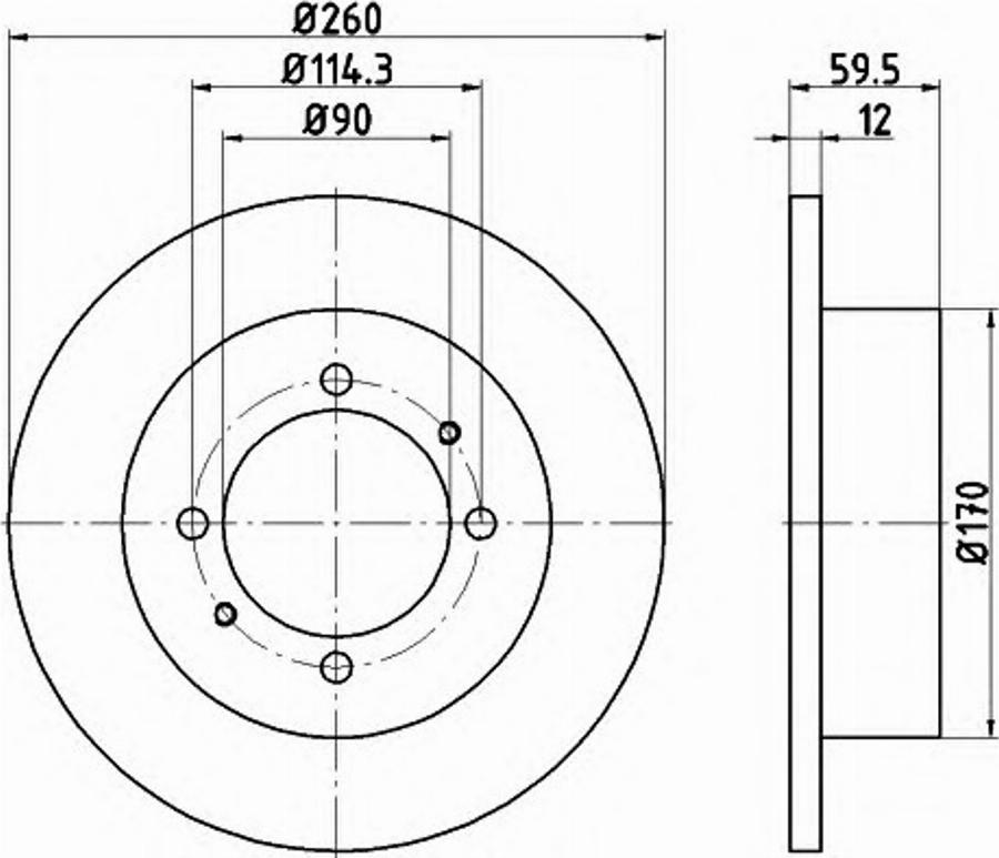 Pagid 54696PRO - Спирачен диск vvparts.bg