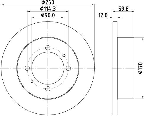 Pagid 54696 - Спирачен диск vvparts.bg