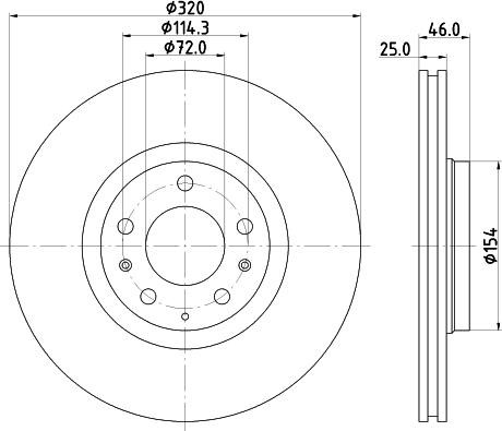 Pagid 54663 - Спирачен диск vvparts.bg