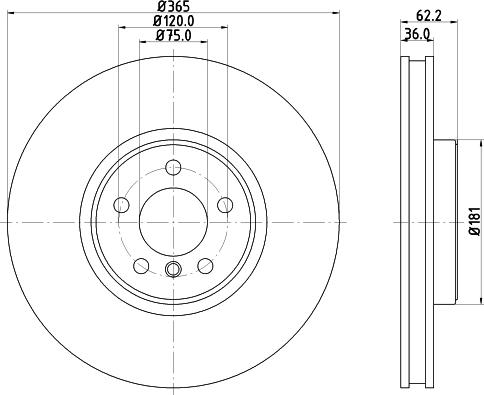 Pagid 54610 - Спирачен диск vvparts.bg