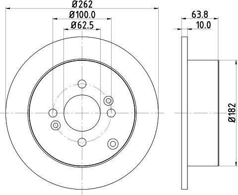 Pagid 54613 - Спирачен диск vvparts.bg