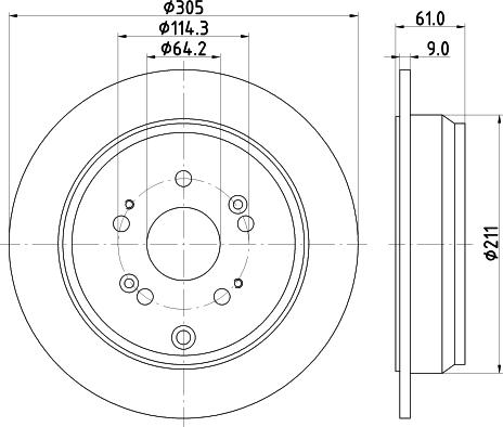 Pagid 54625 - Спирачен диск vvparts.bg