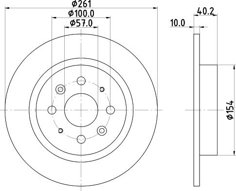 Pagid 54622 - Спирачен диск vvparts.bg