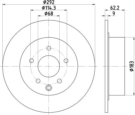 Pagid 54675 - Спирачен диск vvparts.bg