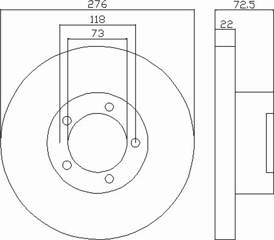 Pagid 54046PRO - Спирачен диск vvparts.bg