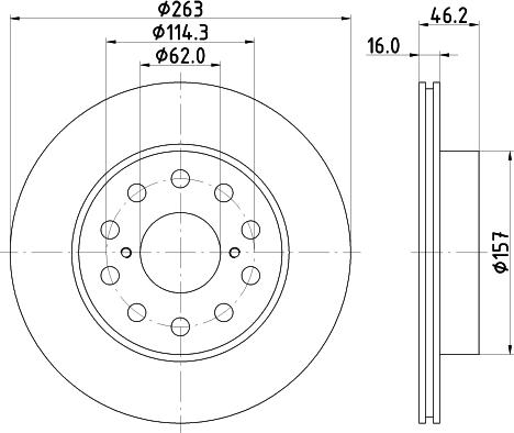 Pagid 54145 - Спирачен диск vvparts.bg