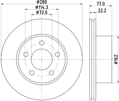 Pagid 54843 - Спирачен диск vvparts.bg