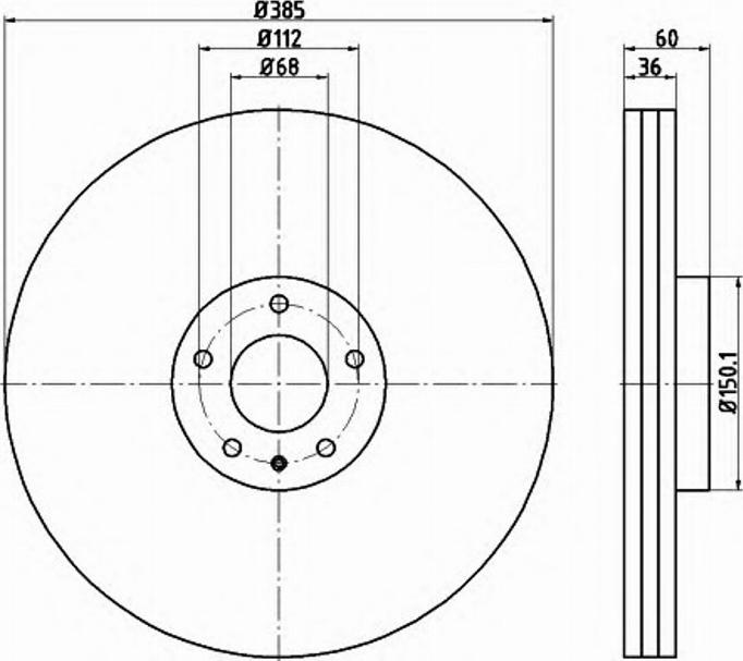 Pagid 54842PRO - Спирачен диск vvparts.bg