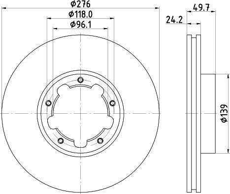 Pagid 54853 - Спирачен диск vvparts.bg