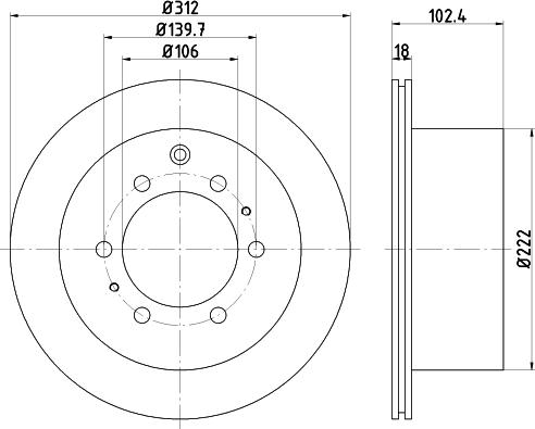 Pagid 54806 - Спирачен диск vvparts.bg