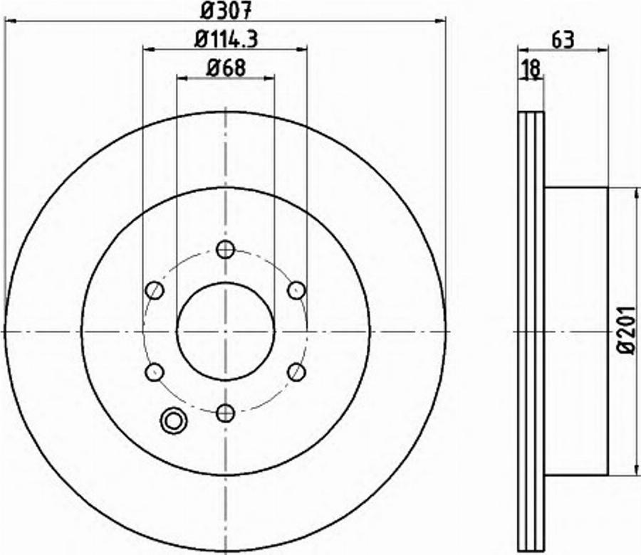 Pagid 54816PRO - Спирачен диск vvparts.bg