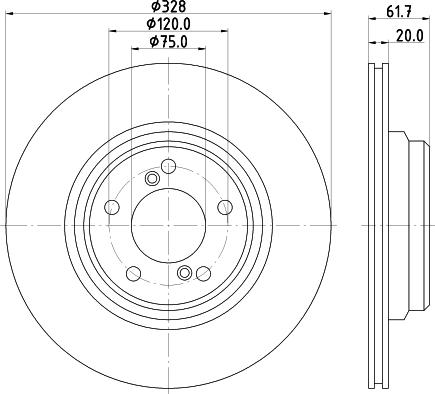 Pagid 54830 - Спирачен диск vvparts.bg