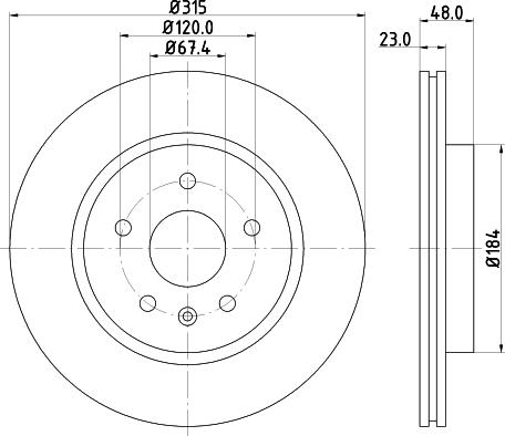 Pagid 54873 - Спирачен диск vvparts.bg