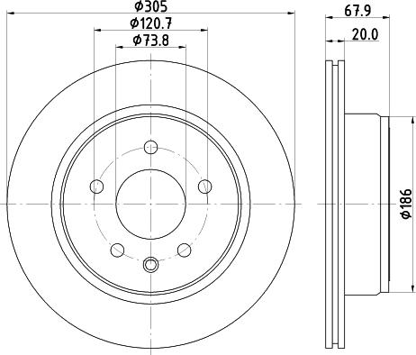 Pagid 54393 - Спирачен диск vvparts.bg