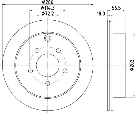 Pagid 54301 - Спирачен диск vvparts.bg