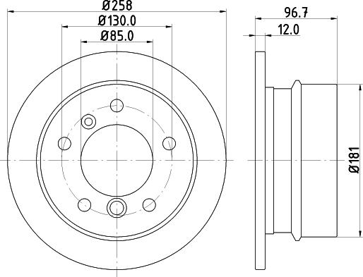 Pagid 54375 - Спирачен диск vvparts.bg