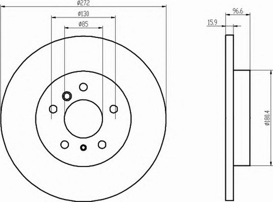 Pagid 54376PRO - Спирачен диск vvparts.bg