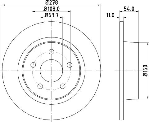 Pagid 54249 - Спирачен диск vvparts.bg