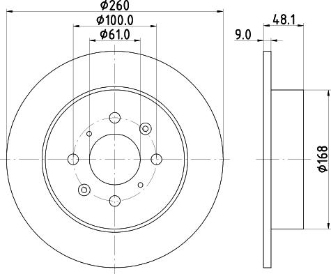 Pagid 54254 - Спирачен диск vvparts.bg