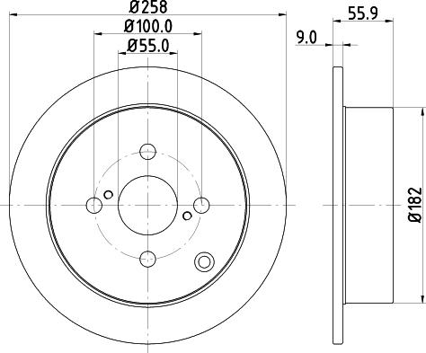 Pagid 54261 - Спирачен диск vvparts.bg