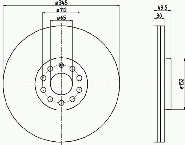 Pagid 54206PRO - Спирачен диск vvparts.bg