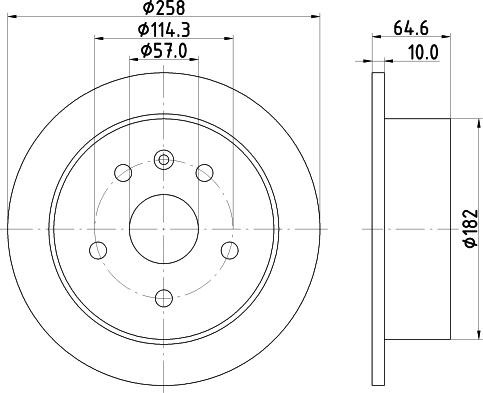 Pagid 54289 - Спирачен диск vvparts.bg