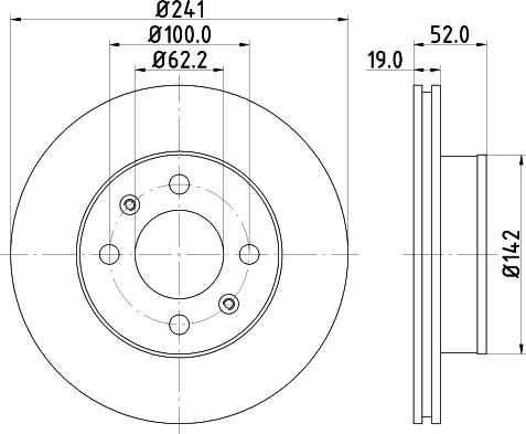 Pagid 54285 - Спирачен диск vvparts.bg