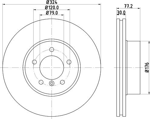 Pagid 54226 - Спирачен диск vvparts.bg