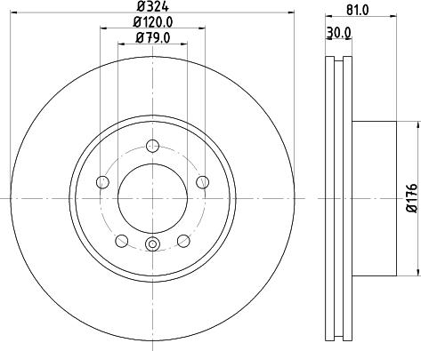 Pagid 54228 - Спирачен диск vvparts.bg