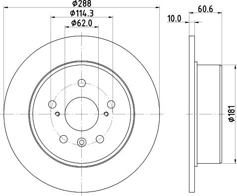 Pagid 54749 - Спирачен диск vvparts.bg