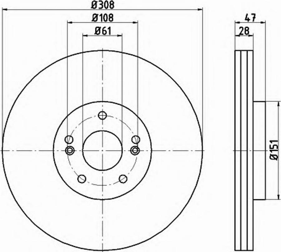 Pagid 54740PRO - Спирачен диск vvparts.bg