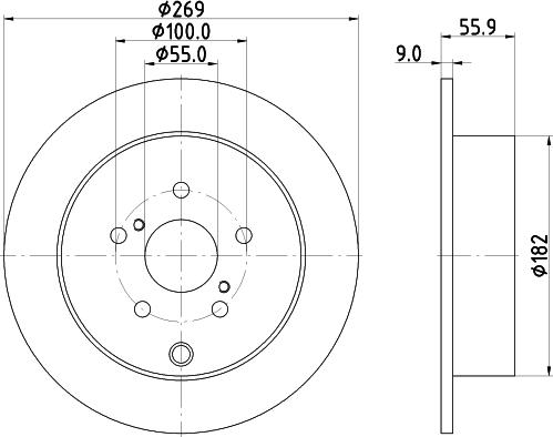 Pagid 54704 - Спирачен диск vvparts.bg