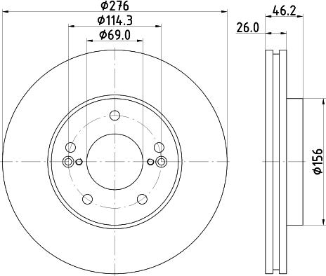 Pagid 54732 - Спирачен диск vvparts.bg