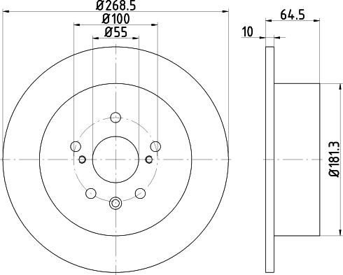 Pagid 54729 - Спирачен диск vvparts.bg