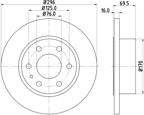 Pagid 54775 - Спирачен диск vvparts.bg