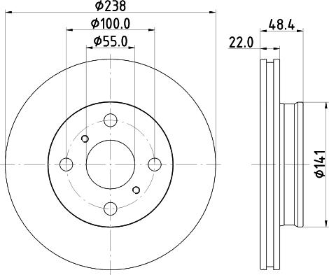 Pagid 55946 - Спирачен диск vvparts.bg