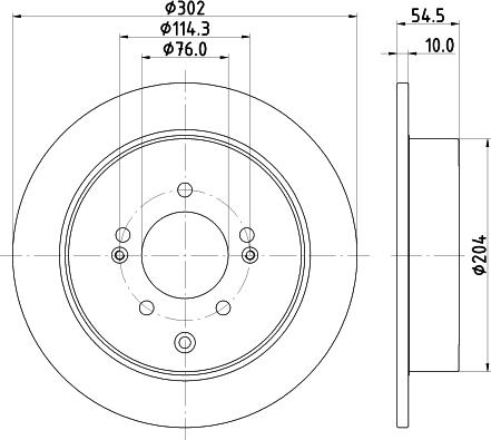 Pagid 55933 - Спирачен диск vvparts.bg