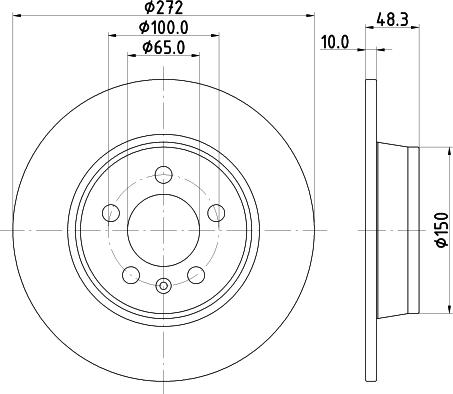 Pagid 55920 - Спирачен диск vvparts.bg