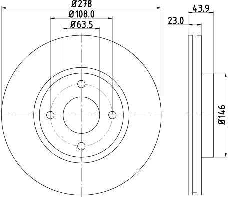 Pagid 55524 - Спирачен диск vvparts.bg