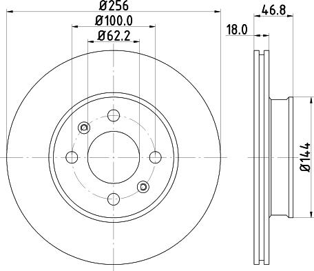 Pagid 55049 - Спирачен диск vvparts.bg