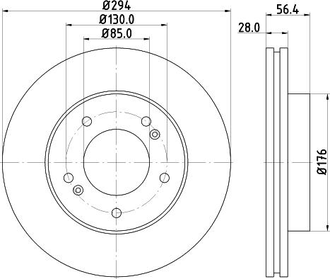 Pagid 55032 - Спирачен диск vvparts.bg