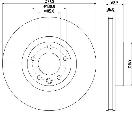 Pagid 55196 - Спирачен диск vvparts.bg