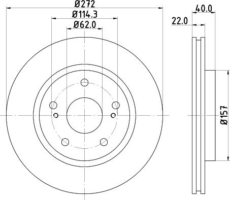 Pagid 55894 - Спирачен диск vvparts.bg